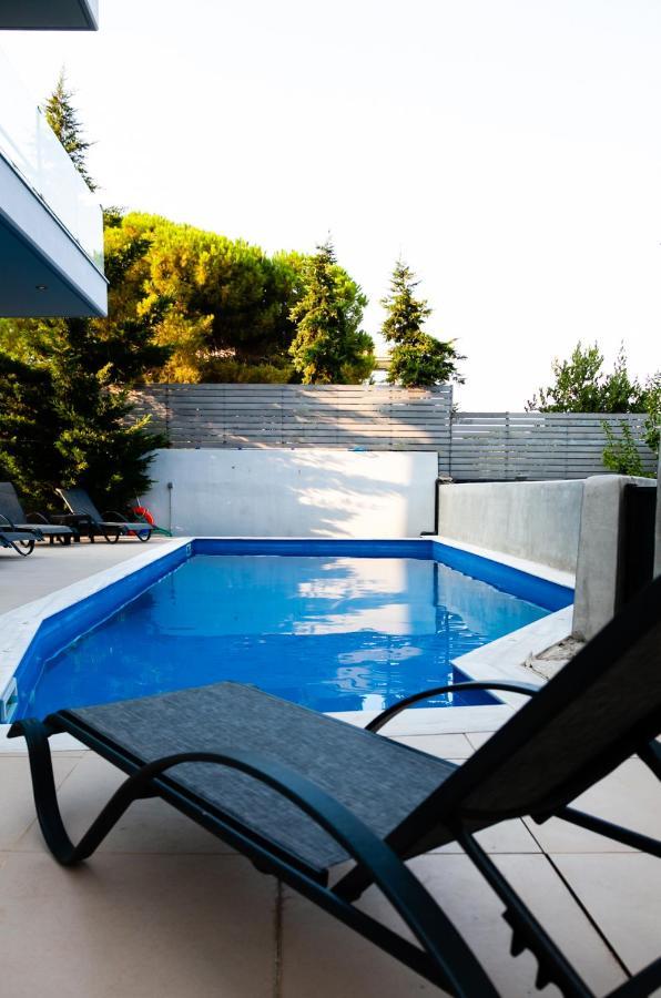 Seaview Pool Villa Near Beach And Athens Airport Pórto Ráfti Exterior foto
