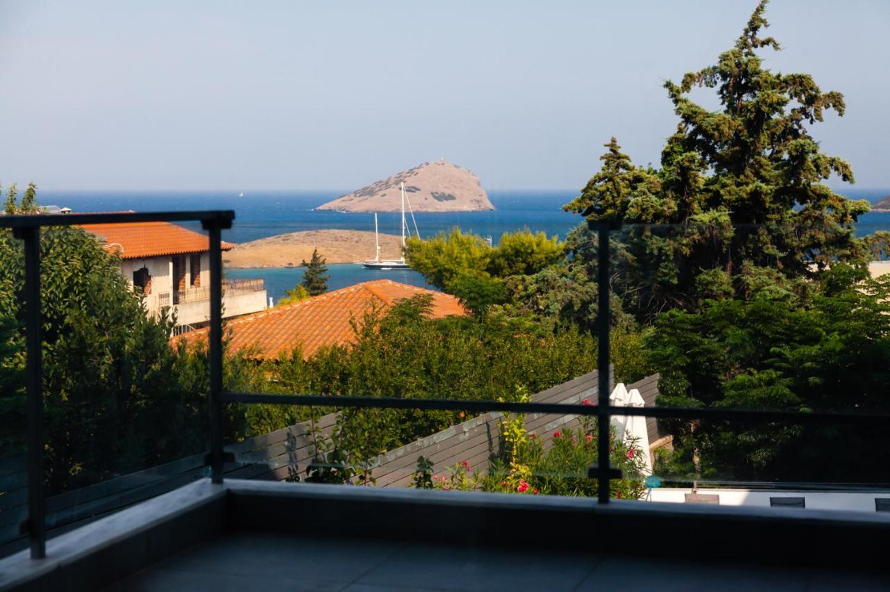 Seaview Pool Villa Near Beach And Athens Airport Pórto Ráfti Exterior foto