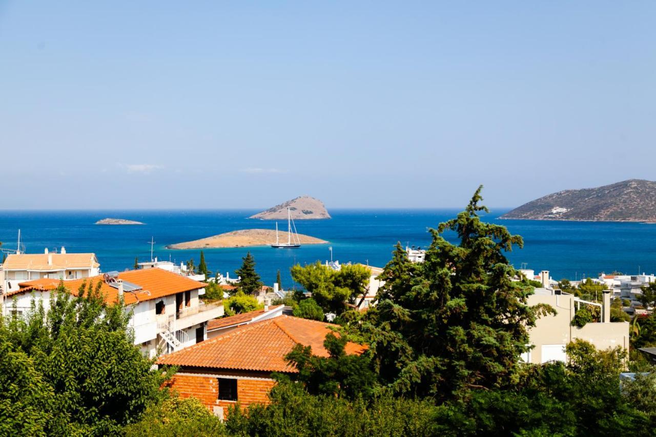 Seaview Pool Villa Near Beach And Athens Airport Pórto Ráfti Exterior foto